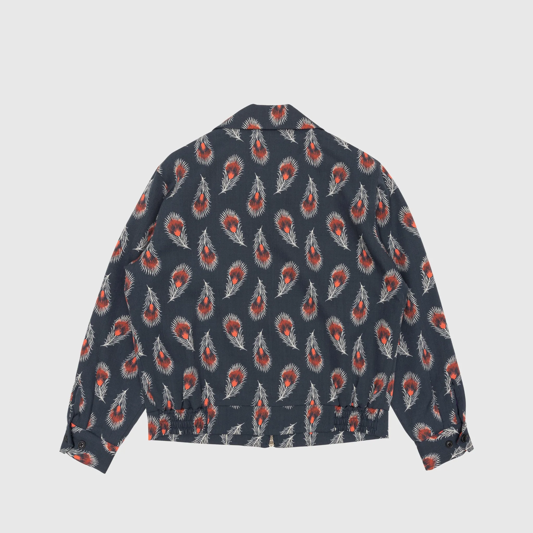 WOOL GABARDINE PRINTED SPORT JACKET