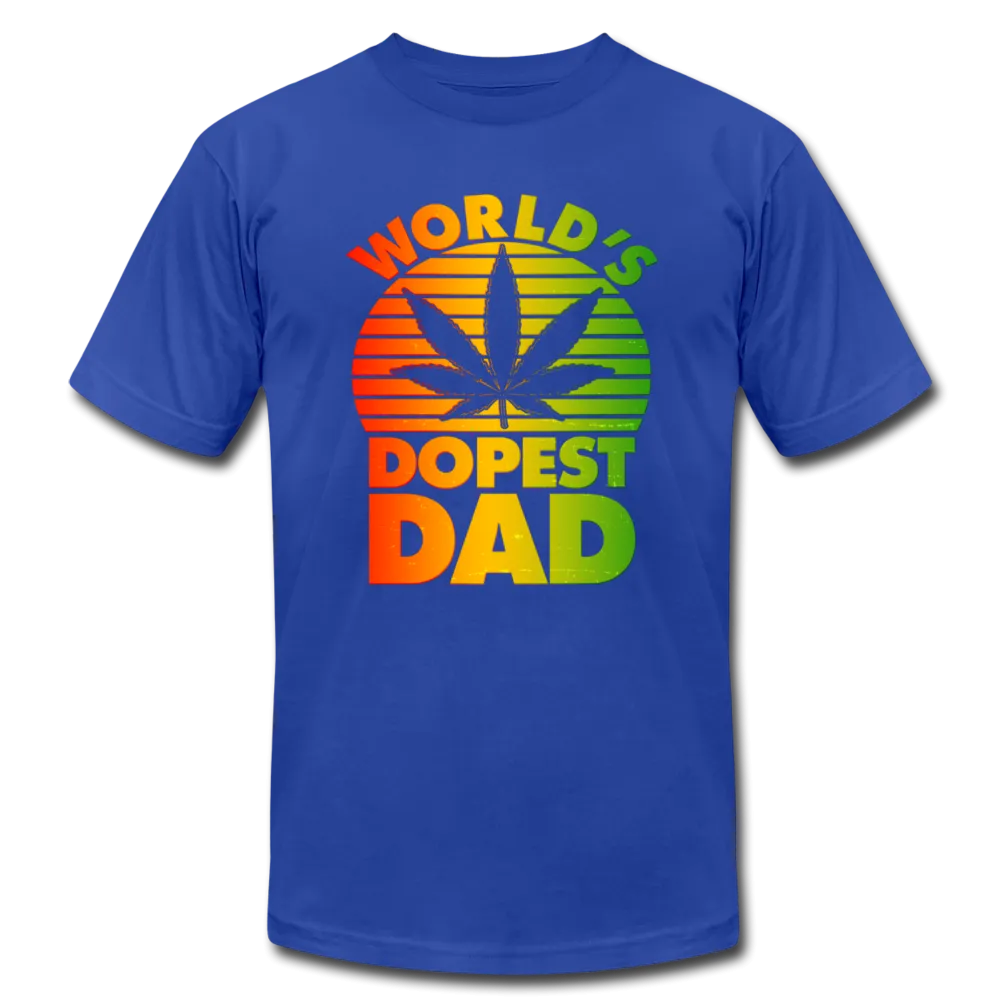 World's Dopest Dad Father's Day Adult Premium T-shirt