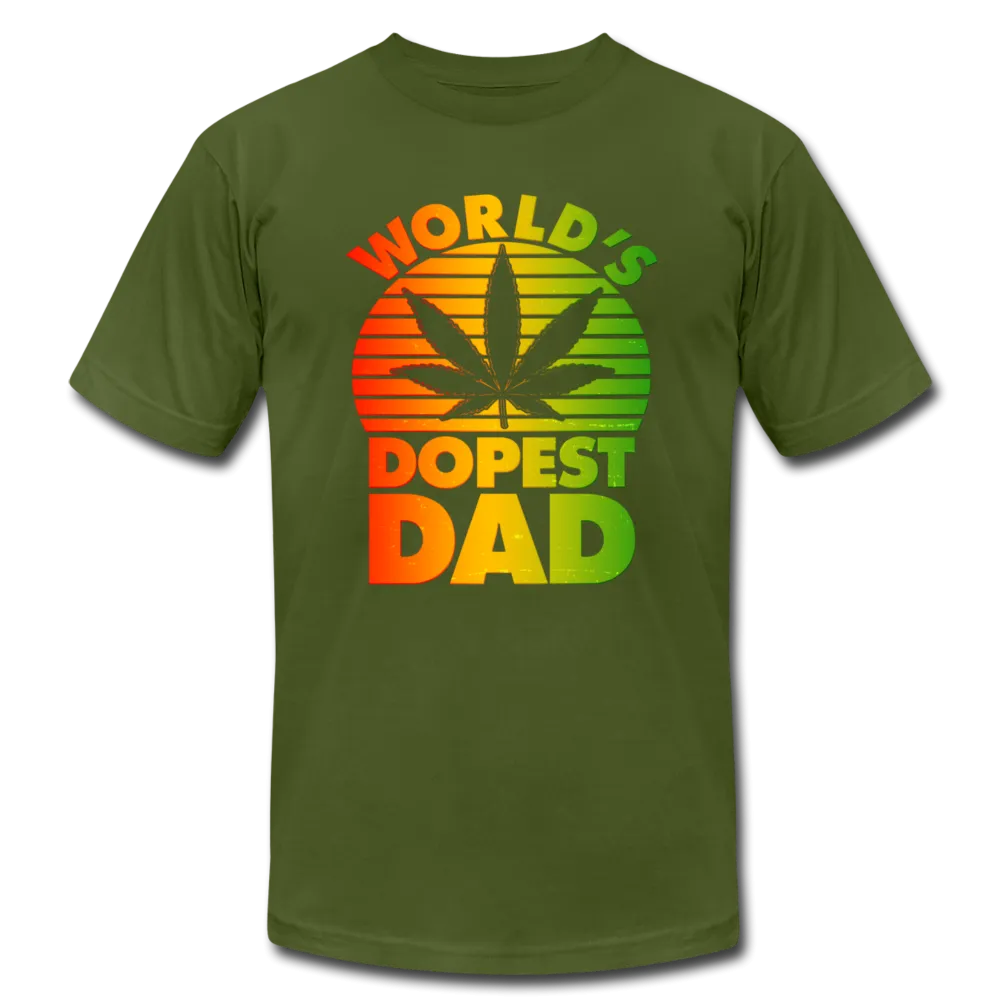 World's Dopest Dad Father's Day Adult Premium T-shirt