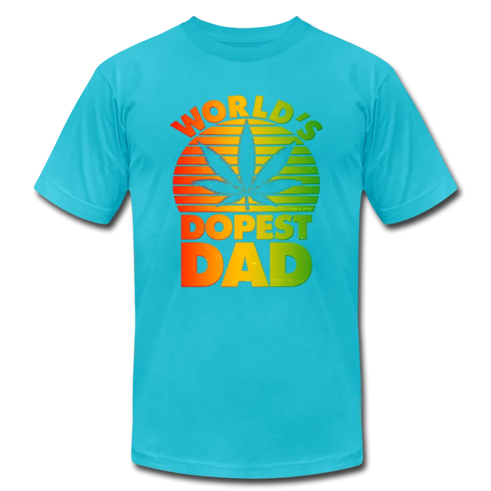 World's Dopest Dad Father's Day Adult Premium T-shirt