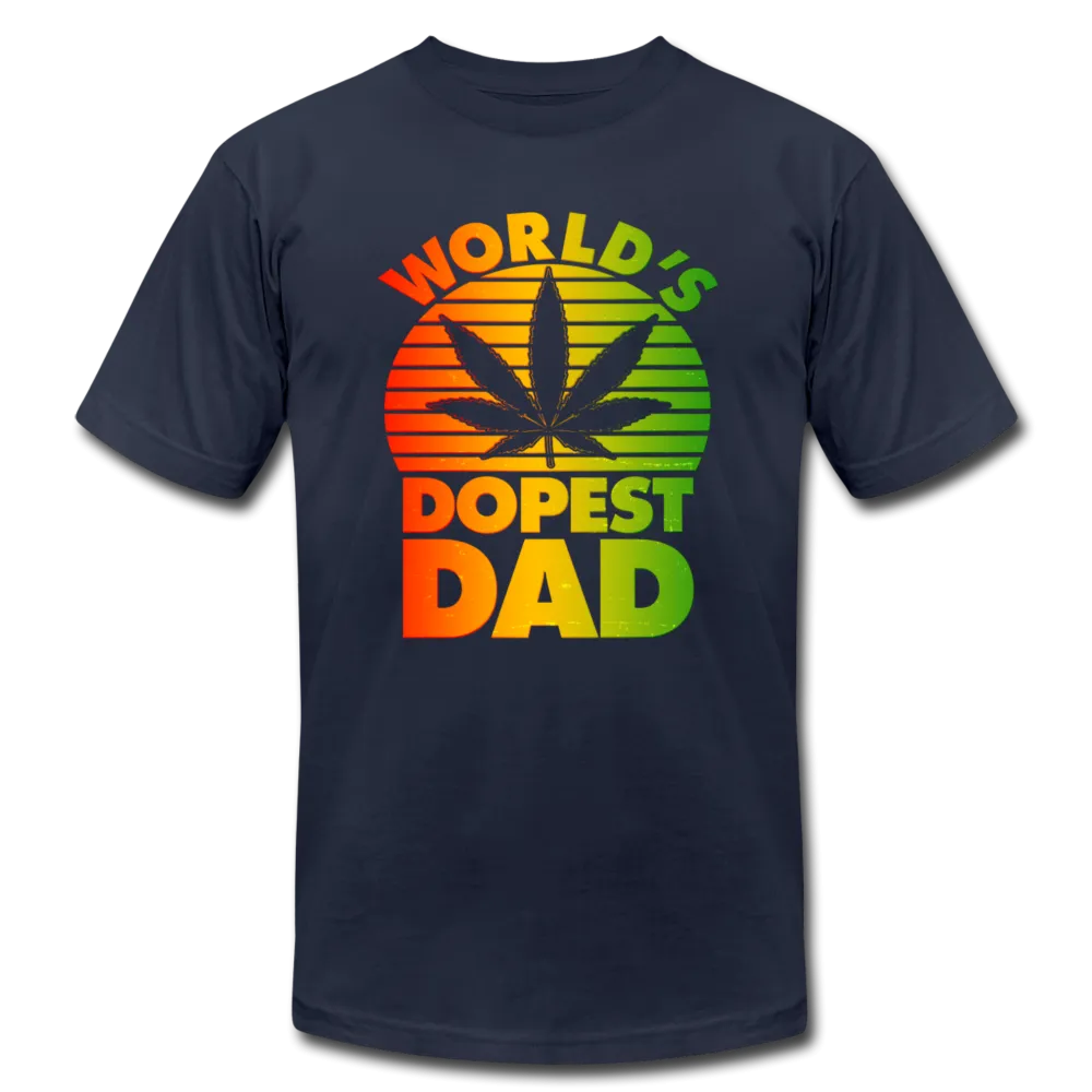 World's Dopest Dad Father's Day Adult Premium T-shirt