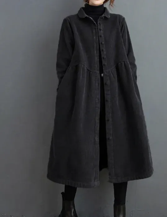 Zoëla - warm and long coat for autumn and winter